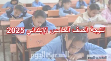 نتائج امتحانات الصف الخامس الابتدائي 2025 في الجيزة برقم الجلوس (رابط موثوق)