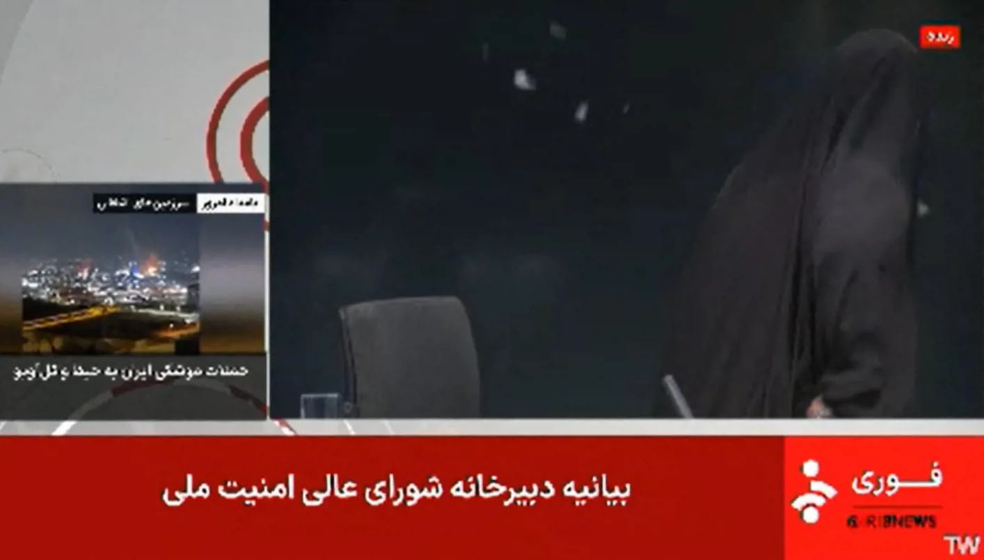 نشوب حريق في مبنى التلفزيون الإيراني بعد استهدافه بهجوم إسرائيلي