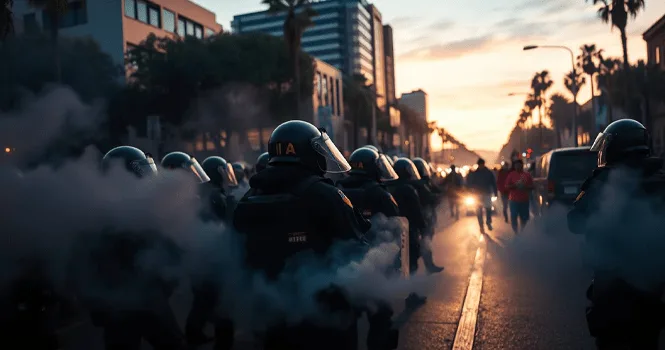 نيوسوم يطالب بوقف نشر القوات الفيدرالية في لوس أنجلوس ويُحمّل ترامب مسؤولية التصرف كـ”ديكتاتور” نيوسوم يطالب بوقف نشر القوات الفيدرالية في لوس أنجلوس ويُحمّل ترامب مسؤولية التصرف كـ”ديكتاتور”