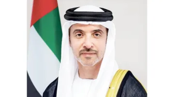 هزاع بن زايد يستقبل التهاني بعيد الفطر في قصر المقام