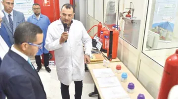 وزير الاستثمار يدشن مركز اختبار معدات الإطفاء في هيئة «الرقابة على الصادرات»