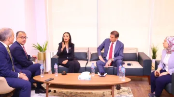 وزير التضامن ووزير الزراعة يزوران مقر البنك الزراعي المصري في العاصمة الإدارية