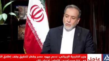 وزير الخارجية الإيرانية: نساند مساعي مصر وقطر لفرض هدنة في غزة