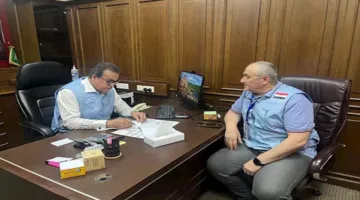 وزير الصحة يجتمع برئيس البعثة الطبية للحج في الأراضي المقدسة
