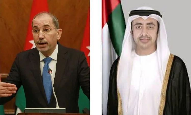 وزيرا خارجية الأردن والإمارات يناقشان عبر الهاتف التصعيد في المنطقة وزيرا خارجية الأردن والإمارات يناقشان عبر الهاتف التصعيد في المنطقة