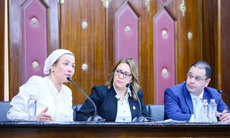 وزيرة البيئة تناقش أمام لجنة الطاقة في البرلمان جهود تعزيز الانتقال نحو الاقتصاد الأخضر وزيرة البيئة تناقش أمام لجنة الطاقة في البرلمان جهود تعزيز الانتقال نحو الاقتصاد الأخضر