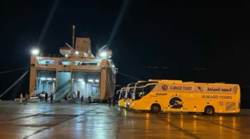 وصول 132 حاجًا من حجاج البر إلى ميناء نويبع