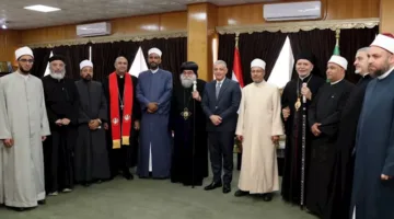 وفد من الأزهر والأوقاف والكنائس يبارك محافظ الإسماعيلية بمناسبة عيد الأضحى