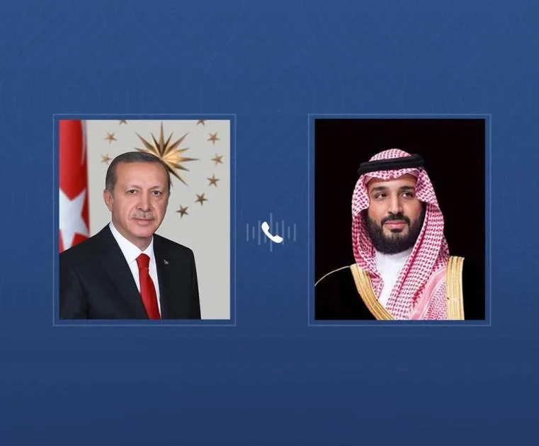 ولي العهد السعودي ورئيس تركيا يبرزون أهمية تخفيف التوتر والتحلي بضبط النفس ولي العهد السعودي ورئيس تركيا يبرزون أهمية تخفيف التوتر والتحلي بضبط النفس