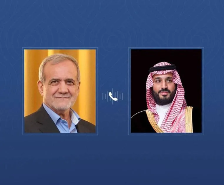 ولي العهد السعودي يتواصل هاتفيًا مع رئيس إيران ولي العهد السعودي يتواصل هاتفيًا مع رئيس إيران
