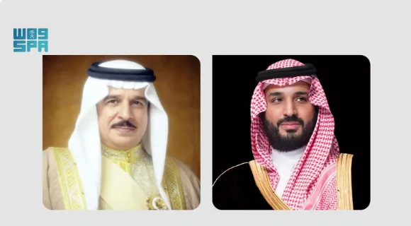 ولي العهد يتلقى مكالمة من ملك البحرين بمناسبة عيد الأضحى المبارك ولي العهد يتلقى مكالمة من ملك البحرين بمناسبة عيد الأضحى المبارك