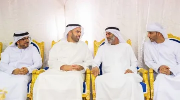 ولي عهد رأس الخيمة يقدم تعازيه في وفاة أحمد الكيبالي